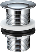 Bundventil uden overløb Push pop-up 1 1/4" krom 